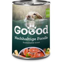 24 x 400 g | Goood | Adult Nachhaltige Forelle Medium/Maxi | Nassfutter | Hund