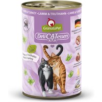 24 x 400 g | GranataPet | Lamm & Truthahn DeliCatessen | Nassfutter | Katze