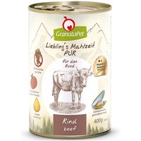 24 x 400 g | GranataPet | Rind Liebling's Mahlzeit PUR | Nassfutter | Hund