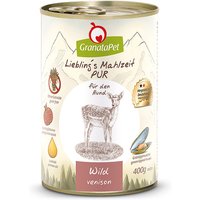 24 x 400 g | GranataPet | Wild Liebling's Mahlzeit PUR | Nassfutter | Hund