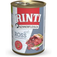 24 x 400 g | Rinti | Ross Kennerfleisch | Nassfutter | Hund