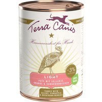 24 x 400 g | Terra Canis | Light Pute mit Sellerie, Ananas und Sanddornbeeren Light | Nassfutter | Hund