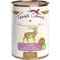 24 x 400 g | Terra Canis | Light Wild mit Gurke, Pfirsich und Löwenzahn Light | Nassfutter | Hund