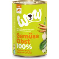 24 x 400 g | WOW | 100% Gemüse & Obst Pur | Nassfutter | Hund