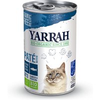 24 x 400 g | Yarrah | Bio-Paté mit Hering & Seetang | Nassfutter | Katze