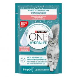 24 x 50 g PURINA ONE Hydralife Katzen-Liquid zum Sonderpreis! - mit Lachs-Geschmack