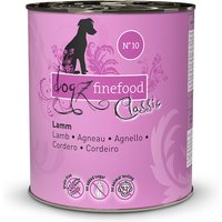 24 x 800 g | dogz finefood | No.10 Lamm Classic | Nassfutter | Hund