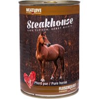 24 x 800 g | Fleischeslust | Pferd Pur Steakhouse | Nassfutter | Hund