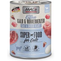 24 x 800 g | MACs | Kitten Kalb & Hühnerherzen Cat | Nassfutter | Katze