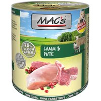 24 x 800 g | MACs | Lamm & Pute Cat | Nassfutter | Katze