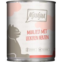 24 x 800 g | Mjamjam | Mit leckeren Herzen Mahlzeit | Nassfutter | Katze