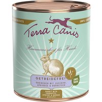 24 x 800 g | Terra Canis | Kaninchen mit Zucchini, Aprikose & Borretsch Getreidefrei | Nassfutter | Hund