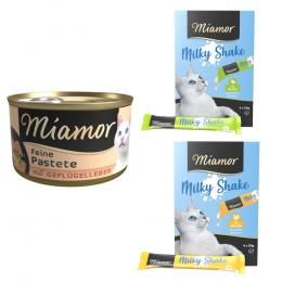 24 x 85 g Miamor Pastete + 4 x 20 g Miamor Milky Shake Pute / Huhn gratis! - Geflügelleber