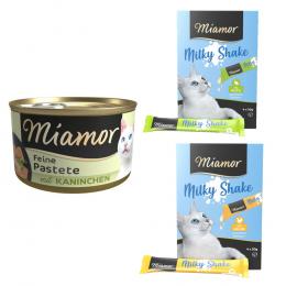 24 x 85 g Miamor Pastete + 4 x 20 g Miamor Milky Shake Pute / Huhn gratis! - Kaninchen
