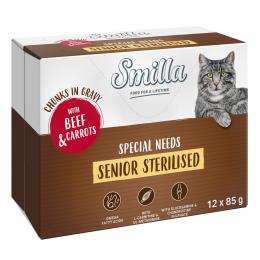 24 x 85 g Smilla Häppchen mit Gemüse zum Sonderpreis! - Senior Sterilised