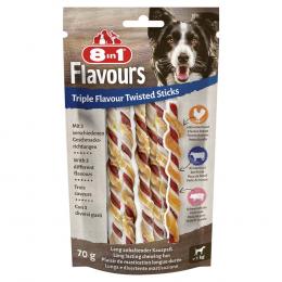 3 + 1 gratis! 4 x 10 Stück 8in1 Triple Flavour - 4 x 10 Stück Twisted Kaustangen