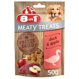 3 + 1 gratis! 4 x 50 g 8in1 Meaty Treats - Ente & Apfel