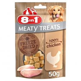 3 + 1 gratis! 4 x 50 g 8in1 Meaty Treats - Hähnchenbrust