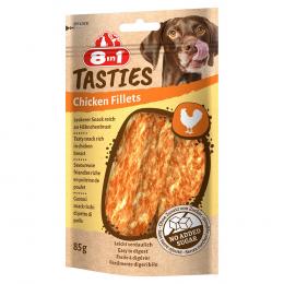 3 + 1 gratis! 4 x 85 g 8in1 Tasties Hundesnacks - Hühnerfilets