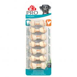 3 + 1 gratis! 4 x 8in1 Pro Dental Huhn - 4 x 7 Stück Kauknochen (Größe XS)