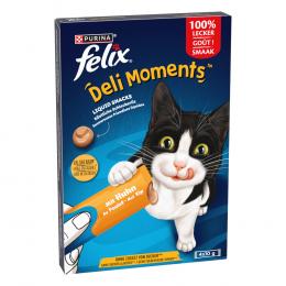 3 + 1 gratis! 4 x Felix Katzensnacks - Deli Moments: Huhn (4 x 4 x10 g)