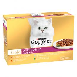 3 + 1 gratis! 4 x Gourmet Gold - Duo Delice: Luxus-Mix 4 x (12 x 85 g)