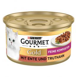 3 + 1 gratis! 4 x Gourmet Gold - Feine Komposition: Ente & Truthahn (4 x 12 x 85 g)
