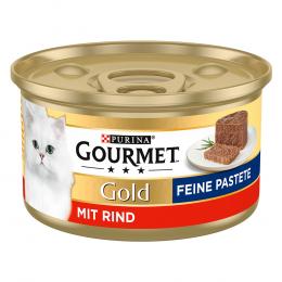 3 + 1 gratis! 4 x Gourmet Gold - Feine Pastete: Rind (4 x 12 x 85 g)