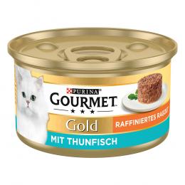 3 + 1 gratis! 4 x Gourmet Gold - Raffiniertes Ragout: Thunfisch (4 x 12 x 85 g)