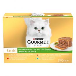 Angebot für 3 + 1 gratis! 4 x Gourmet Gold - Terrine: mit Gemüse 4 x (12 x 85 g) - Kategorie Katzenfutter & Zubehör / Katzenfutter nass / Gourmet Gold / -.  Lieferzeit: 1-2 Tage -  jetzt kaufen.