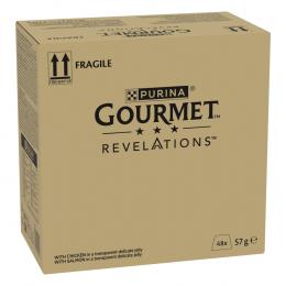 3 + 1 gratis! 4 x Gourmet Revelations -  Fine Cuts: Huhn und Lachs (4 x 48 x 57 g)
