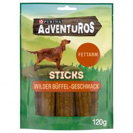 3 + 1 gratis! 4 x PURINA Adventuros - Sticks Wilder Büffel 4 x 120 g