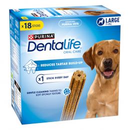 3 + 1 gratis! 4 x Purina Dentalife Tägliche Zahnpflege-Snacks - für große Hunde (25-40 kg) - 72 Sticks
