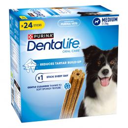 3 + 1 gratis! 4 x Purina Dentalife Tägliche Zahnpflege-Snacks - für mittelgroße Hunde (12-25 kg) - 96 Sticks