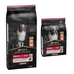 3 kg + 14 kg gratis! 17 kg PURINA PRO PLAN Adult - 14 kg + 3 kg Medium Sensitive Skin