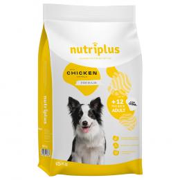 3 kg / 15 kg Nutriplus Adult zum Sonderpreis! - 15 kg Huhn