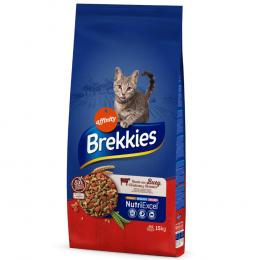 3 kg gratis! 15 kg Brekkies Trockenfutter - Rind