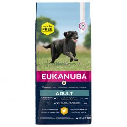 3 kg gratis! 18 kg Eukanuba Breed Huhn - Adult Large