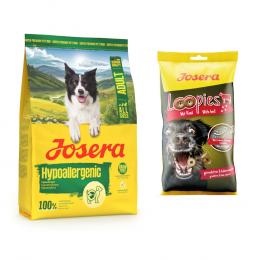 3 kg Josera + 70 g / 150 g Snack gratis! - 3 kg Adult Hypoallergenic + 150 g Loopies Rind