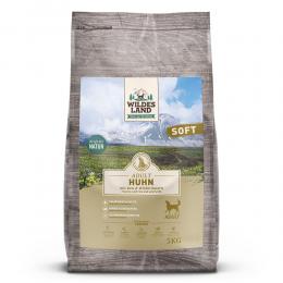 3 x 5 kg | Wildes Land | Huhn mit Reis und Wildkräutern Soft Adult | Trockenfutter | Hund