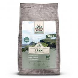 3 x 5 kg | Wildes Land | Lamm mit Reis und Wildkräutern Soft Adult | Trockenfutter | Hund