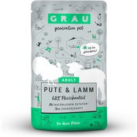 32 x 125 g | grau | Pute & Lamm | Nassfutter | Katze