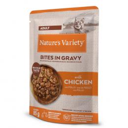 36 + 8 gratis! 44 x 85 g Nature's Variety Bites in Soße Adult - mit Huhn