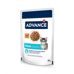 38 + 10 gratis! 48 x 85 g Advance - Kitten Huhn
