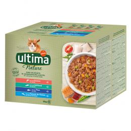 38 + 10 gratis! 48 x 85 g Ultima Adult - Nature: Fischauswahl