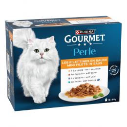 Angebot für 4 + 1 gratis! 5 x Gourmet Perle  - Gemischte Auswahl: Erlesene Streifen in Sauce 5 x (12 x 85 g) - Kategorie Katzenfutter & Zubehör / Katzenfutter nass / Gourmet Perle/Soup / -.  Lieferzeit: 1-2 Tage -  jetzt kaufen.
