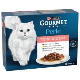 4 + 1 gratis! 5 x Gourmet Perle  - Multipack: Erlesene Streifen in Sauce 5 x (8 x 85 g)