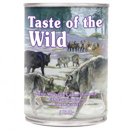 4 + 2 gratis! 6 x 390 g Taste of the Wild - Sierra Mountain