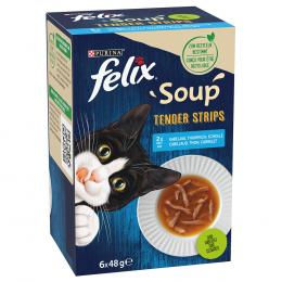 4 + 2 gratis! 6 x 48 g Felix Soup - Geschmacksvielfalt aus dem Wasser Filet