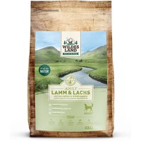 4 kg | Wildes Land | Lamm und Lachs mit Kartoffeln und Wildkräutern Classic Adult | Trockenfutter | Hund